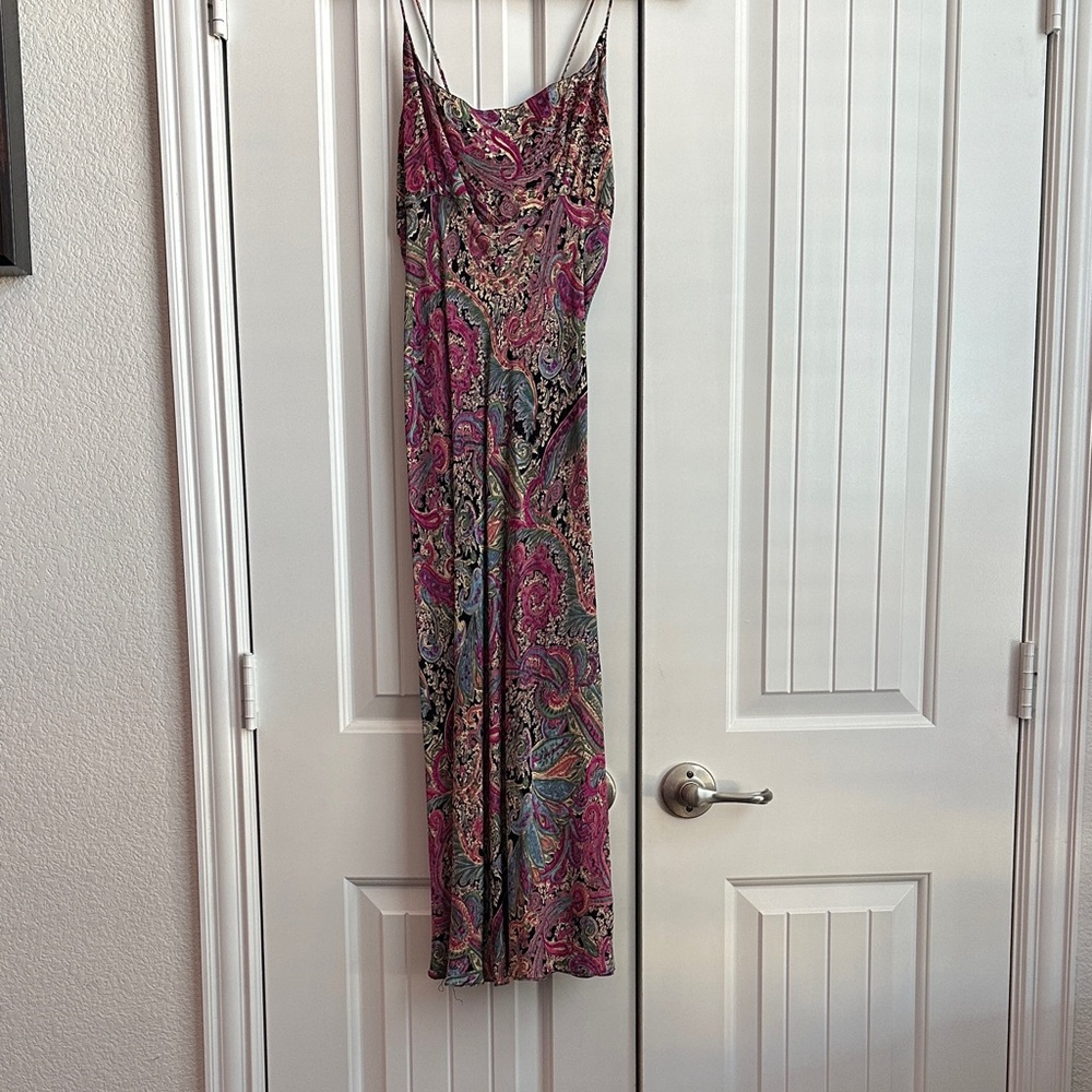 Charlotte Russe Multicolor Paisley Midi Dress
